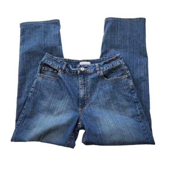 Coldwater Creek Natural Waist 5-Pocket Medium Wash  Straight Leg Jeans S… - Picture 1 of 10